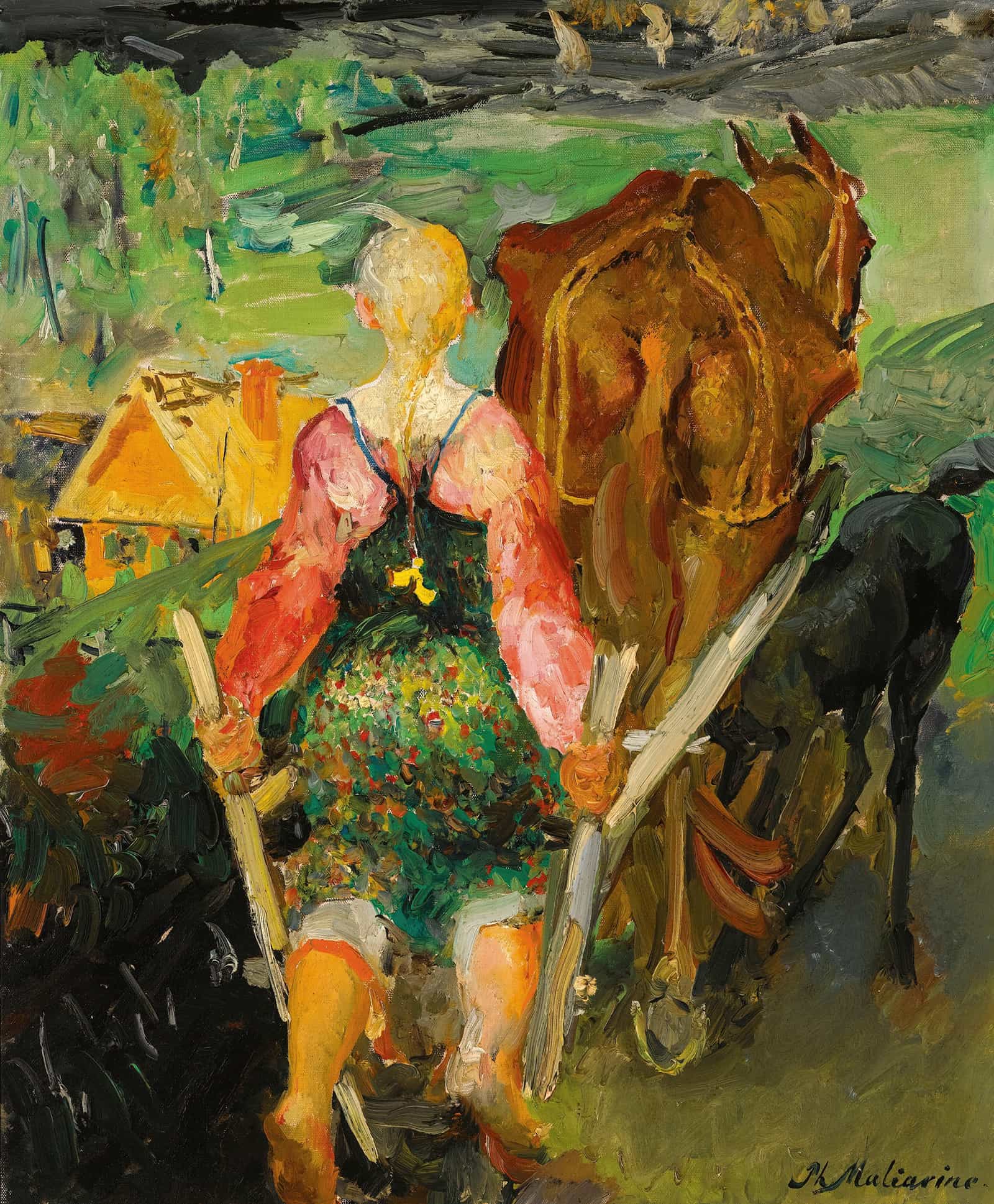 Ploughing by Filipp Malyavin