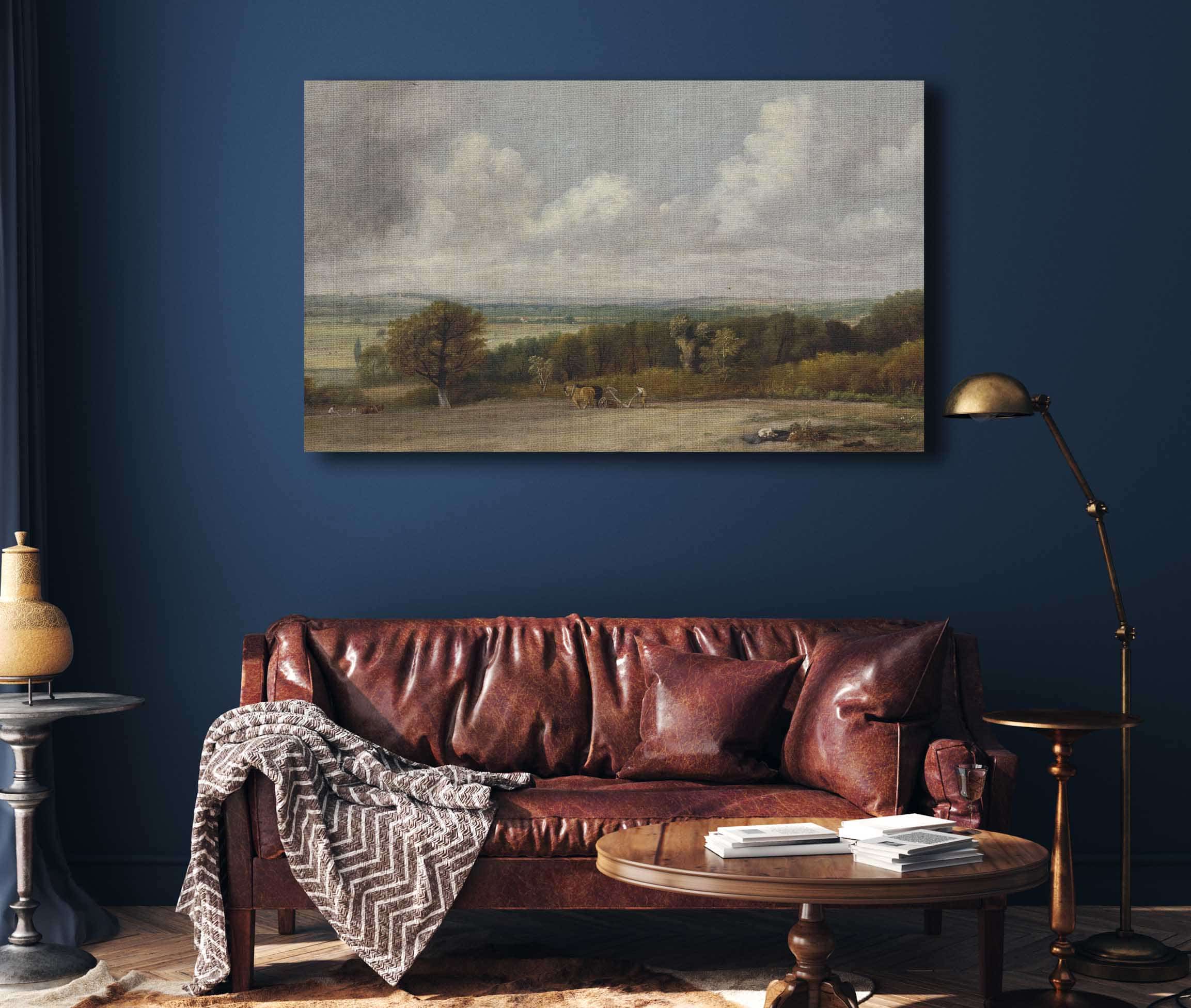 Ploughing Scene In Suffolk by John Constable