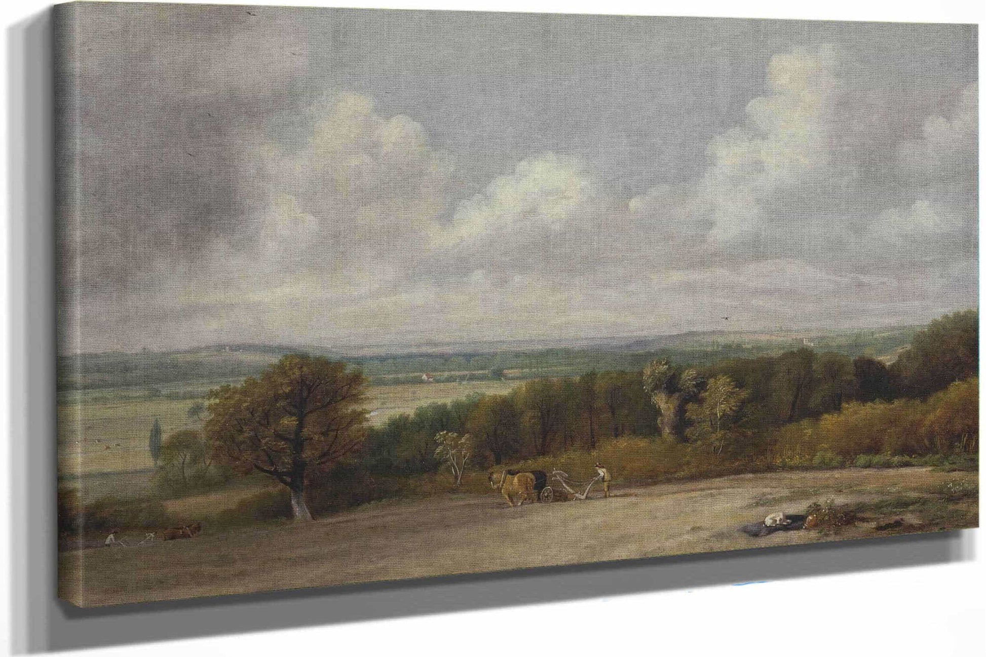 Ploughing Scene In Suffolk by John Constable