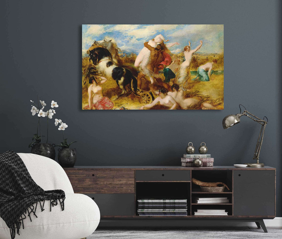 Pluto Carrying Off Proserpine by William Etty