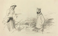 Poilu Acknowledging German Soldier Ii Probably by Jean Louis Forain