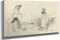 Poilu Acknowledging German Soldier Ii Probably by Jean Louis Forain