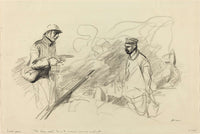 Poilu Acknowledging German Soldier Probably by Jean Louis Forain