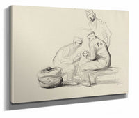 Poilu And German Prisoners by Jean Louis Forain