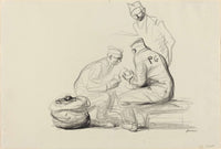 Poilu And German Prisoners by Jean Louis Forain