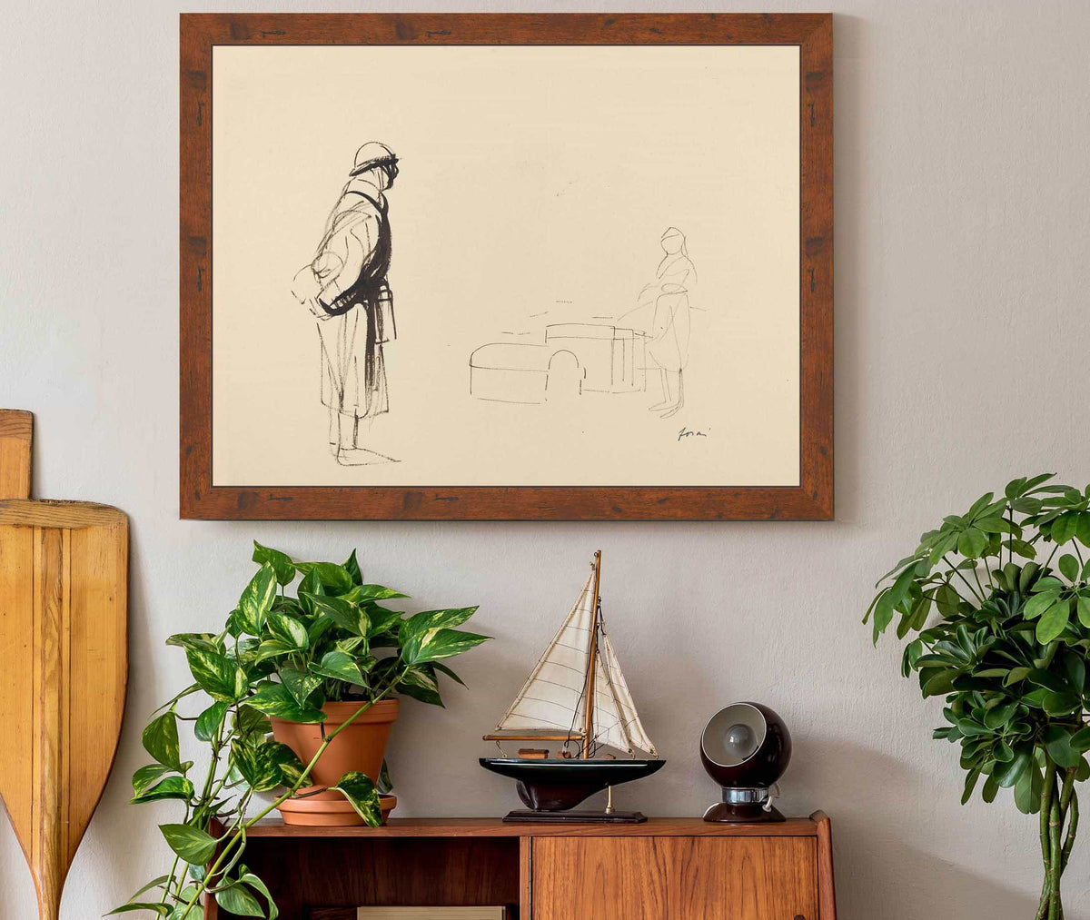 Poilu And Nurse by Jean Louis Forain