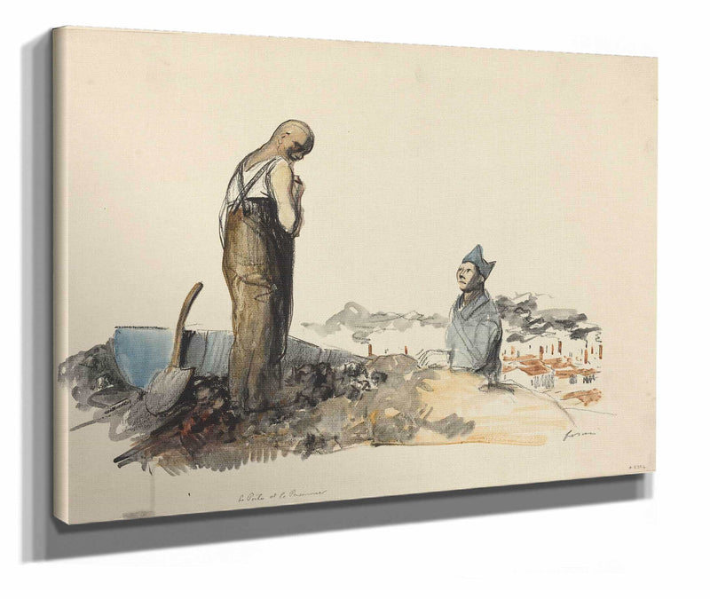 Poilu And Prisoner by Jean Louis Forain