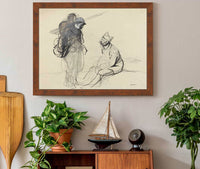 Poilu And Tommy Conversing by Jean Louis Forain