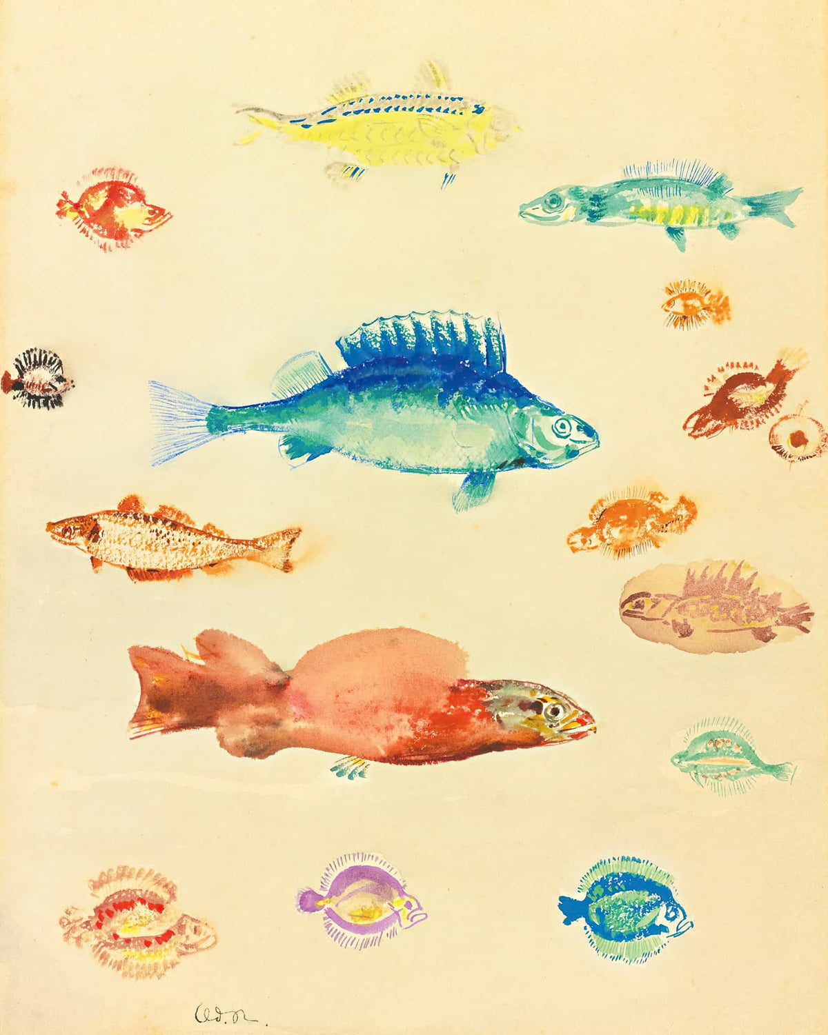 Poissons by Odilon Redon