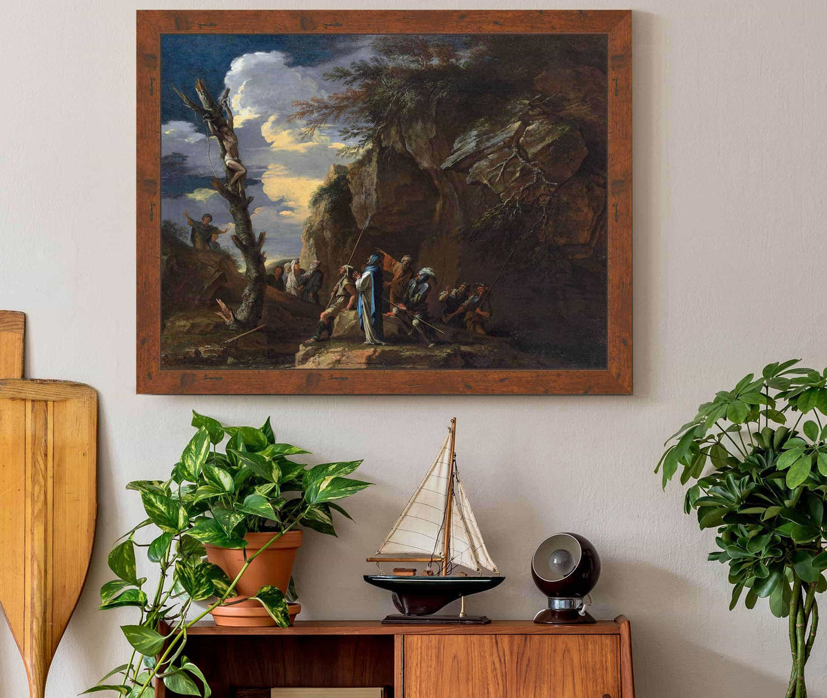 Polycrates Crucifixion by Salvator Rosa