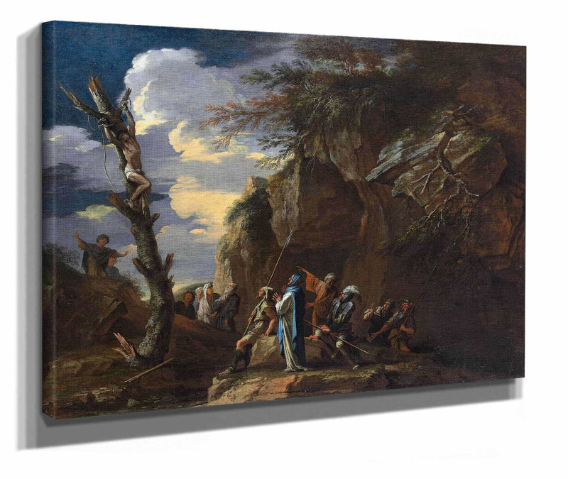 Polycrates Crucifixion by Salvator Rosa