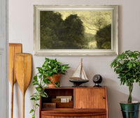 Pond In The Woods  by Jean Baptiste Camille Corot