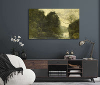 Pond In The Woods  by Jean Baptiste Camille Corot