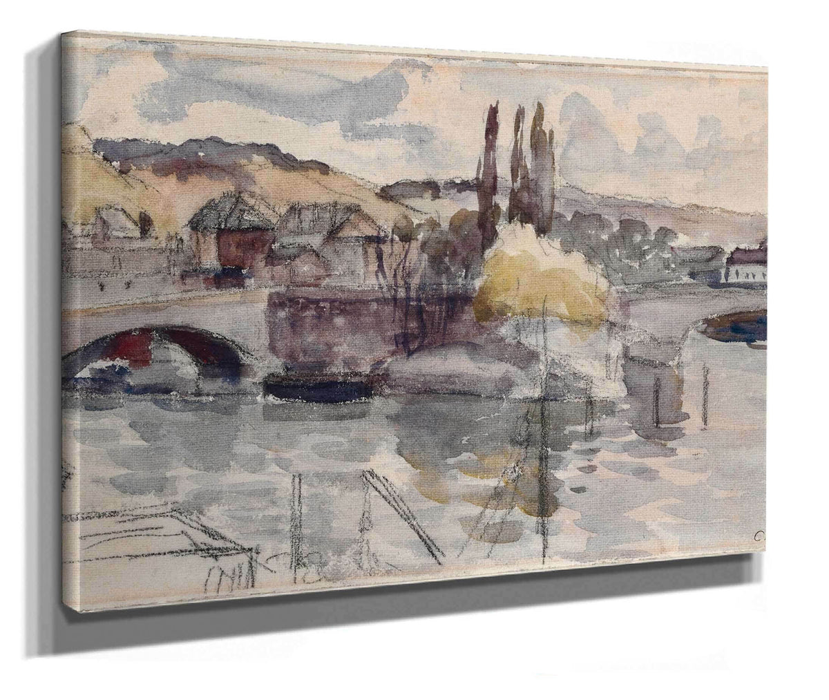 Pont Corneille A Rouen by Camille Pissarro