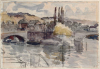 Pont Corneille A Rouen by Camille Pissarro