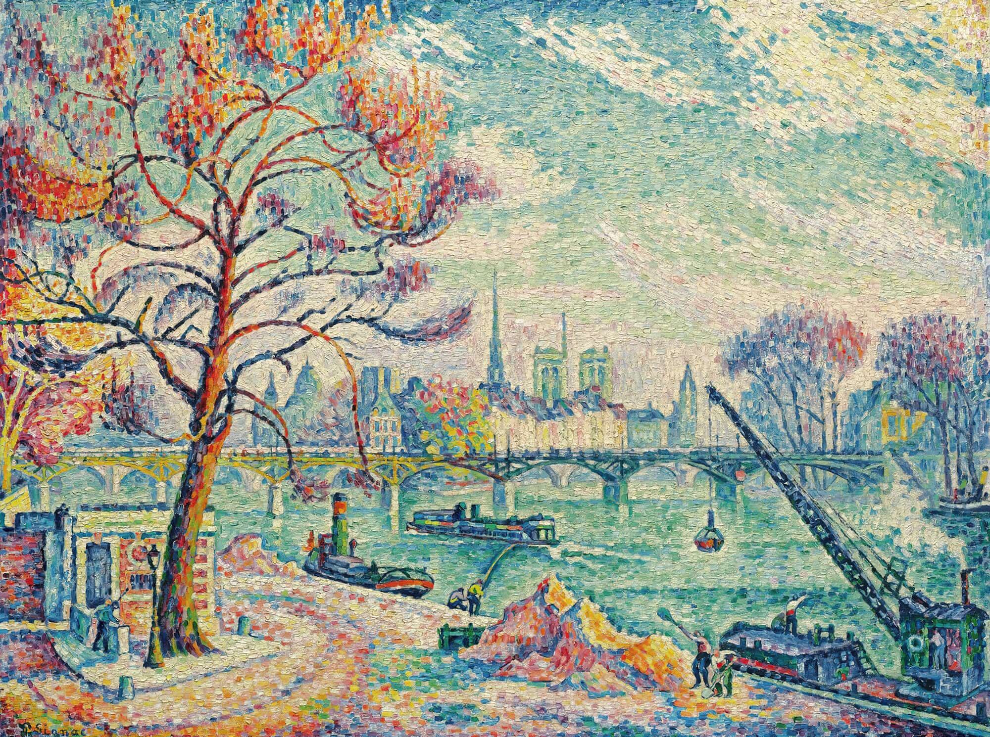 Pont Des Arts Paris by Paul Signac