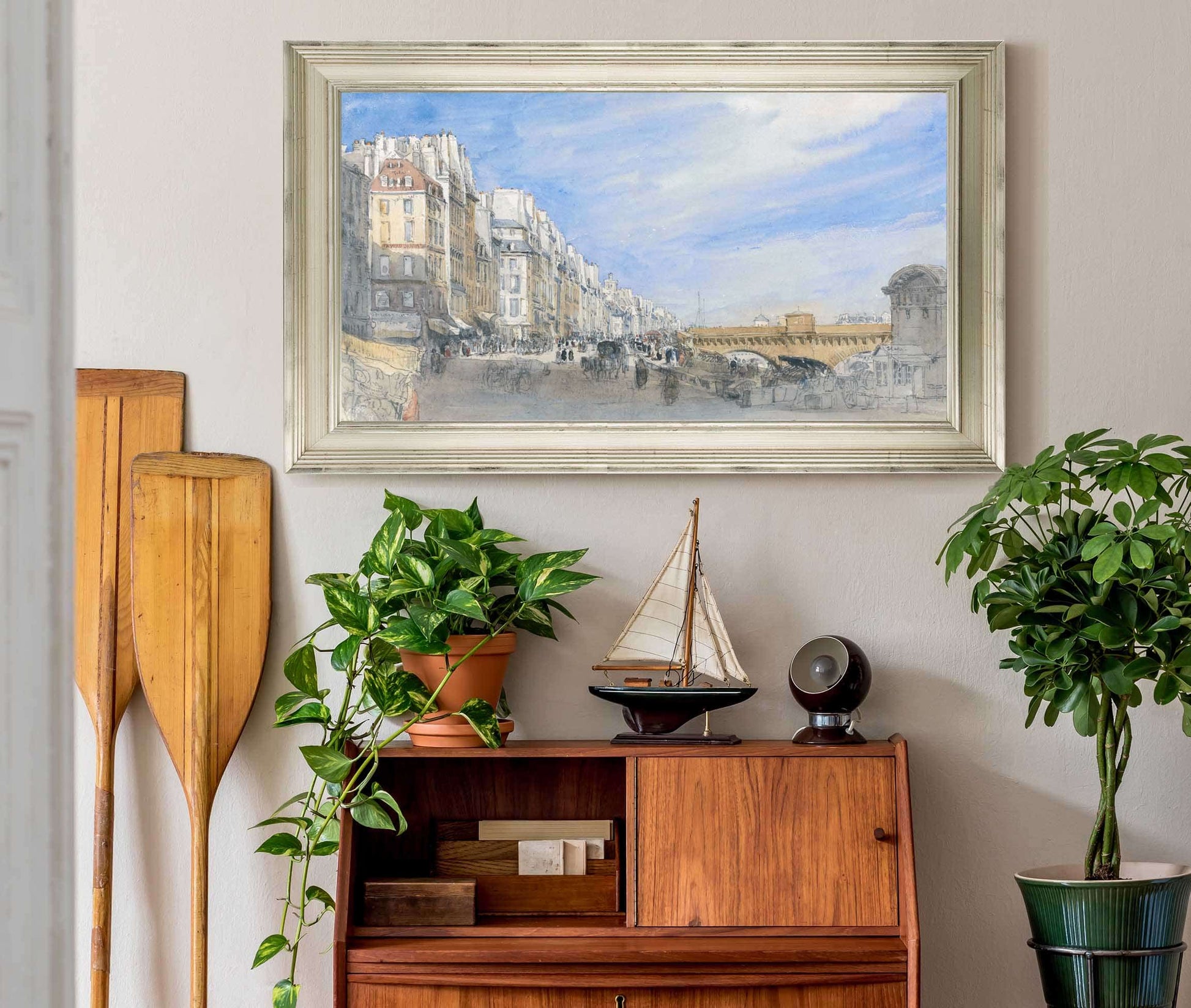 Pont Neuf From The Quai De Lecole Paris by David Cox