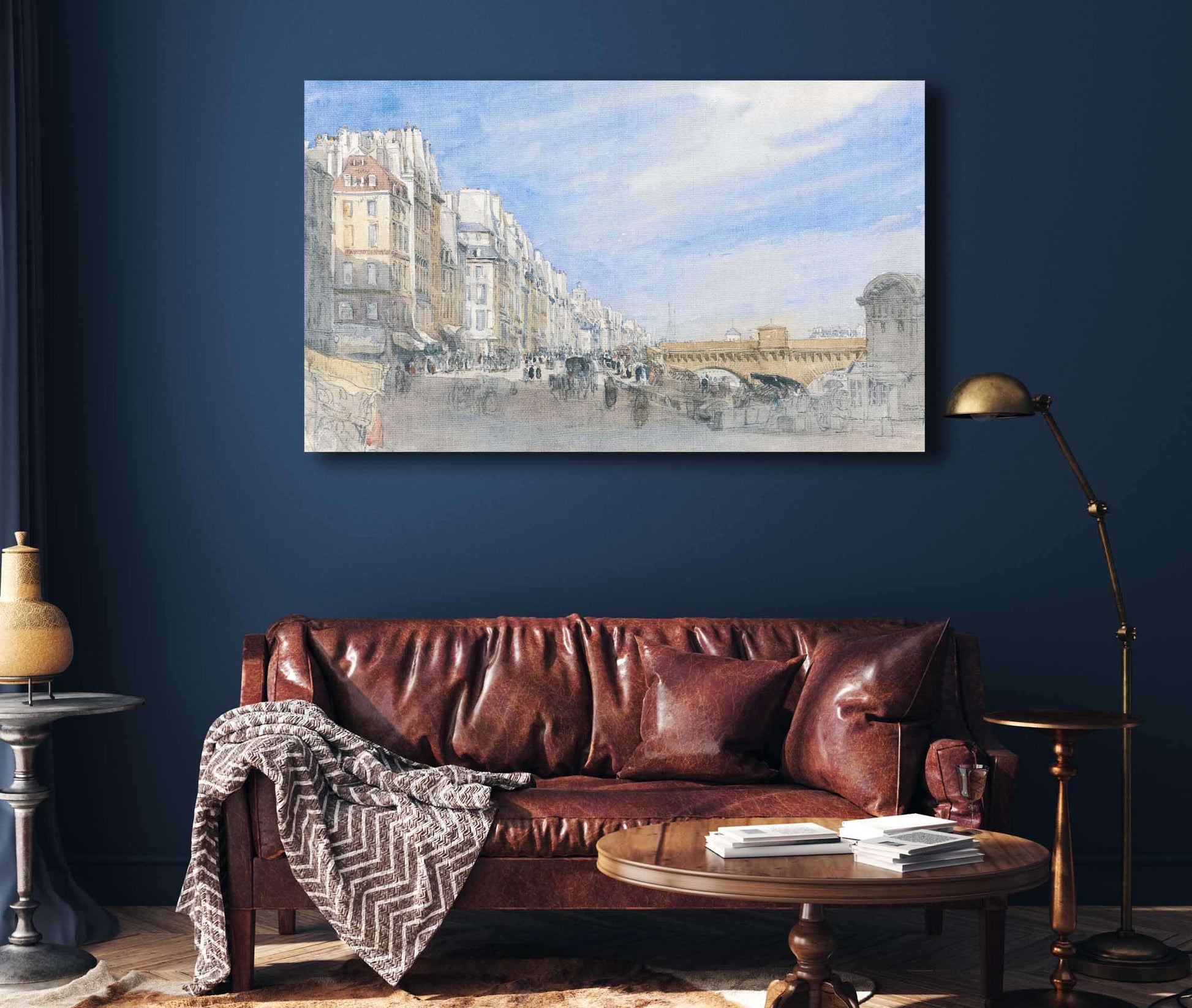 Pont Neuf From The Quai De Lecole Paris by David Cox
