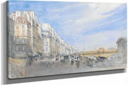 Pont Neuf From The Quai De Lecole Paris by David Cox
