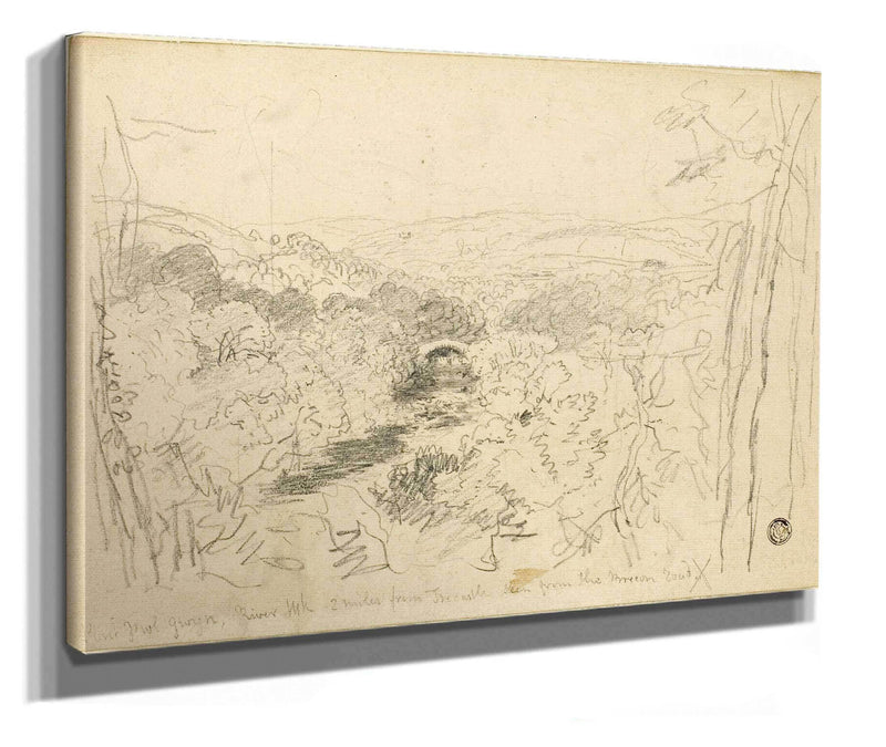 Pont Pwl Gwyn River Usk by David Cox