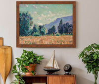 Pontcharra Vallee De Lisere Le Mont Granier Dans Le Fond by Armand Guillaumin