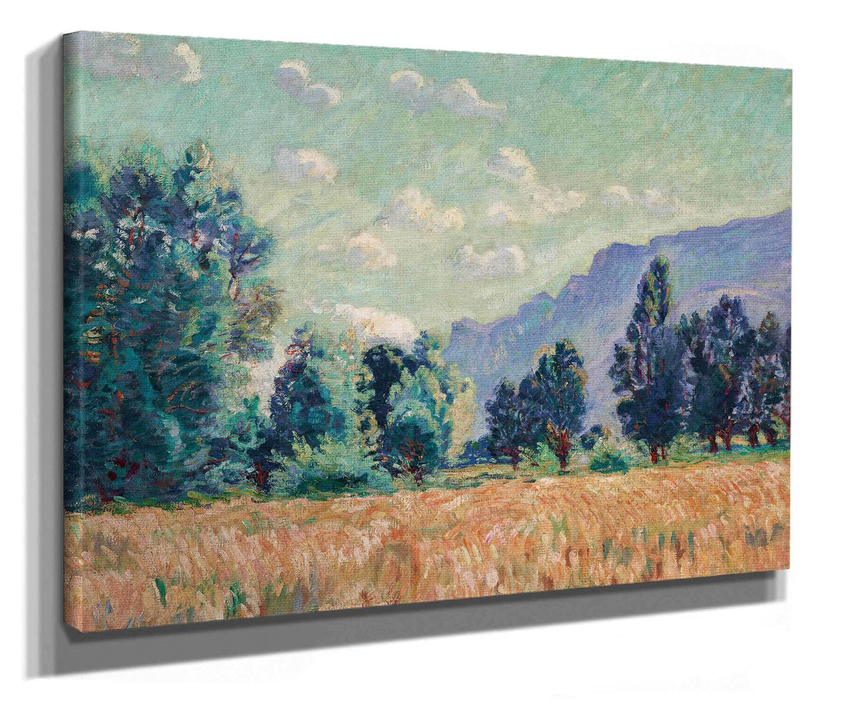 Pontcharra Vallee De Lisere Le Mont Granier Dans Le Fond by Armand Guillaumin