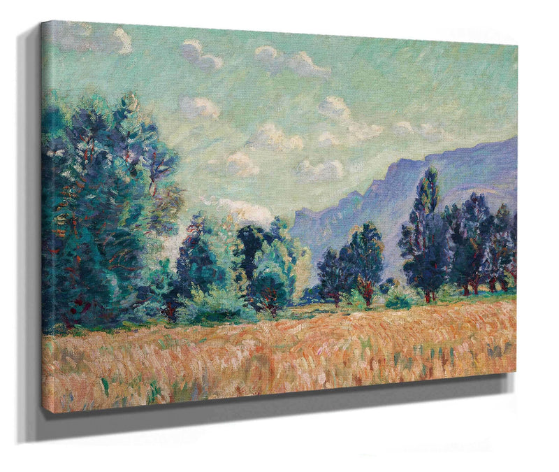 Pontcharra Vallee De Lisere Le Mont Granier Dans Le Fond by Armand Guillaumin