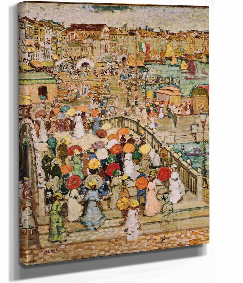 Ponte Della Paglia by Maurice Prendergast