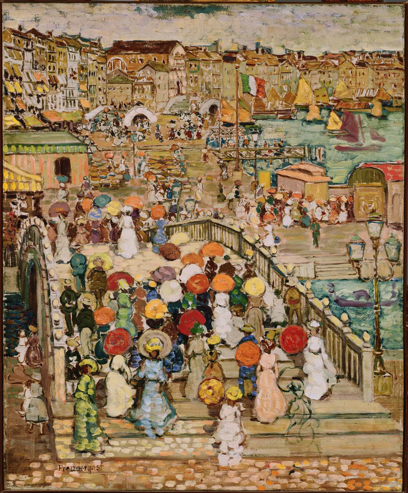 Ponte Della Paglia by Maurice Prendergast