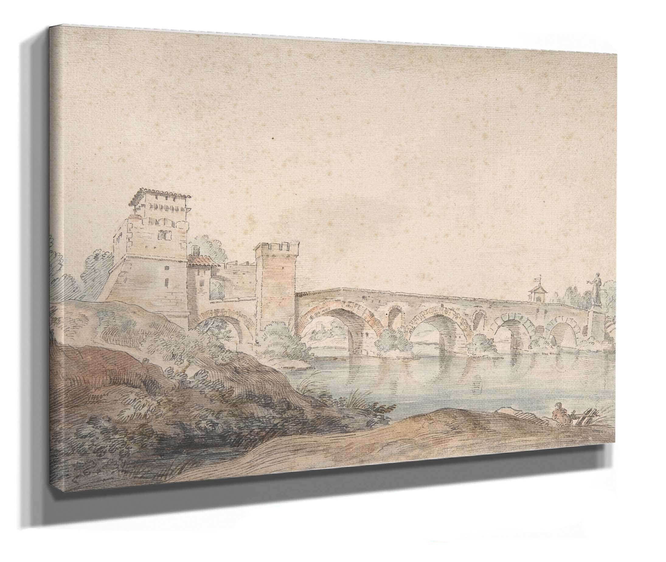 Ponte Molle Rome Th Century by Claude Joseph Vernet