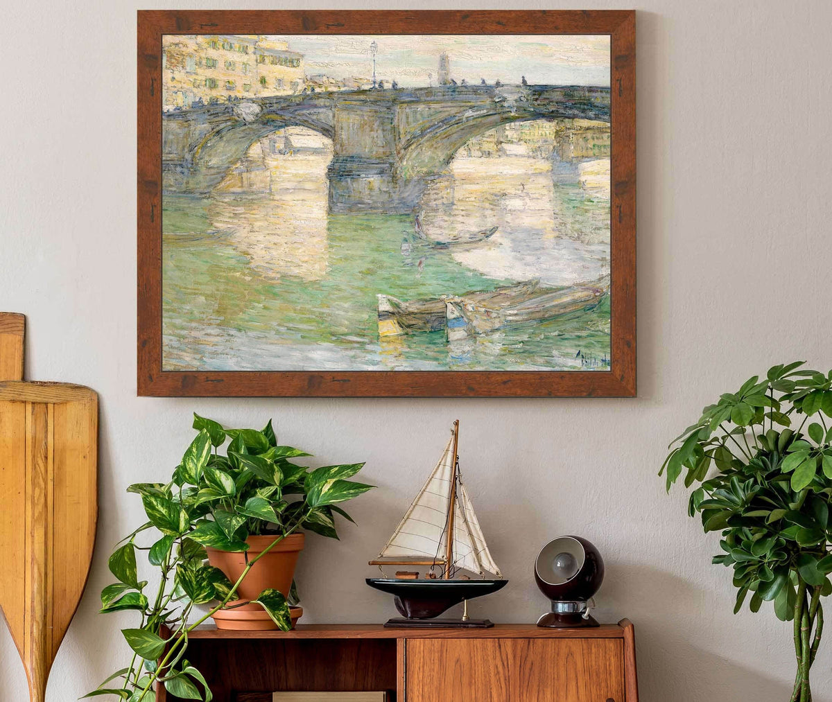 Ponte Santa Trinita by Childe Hassam