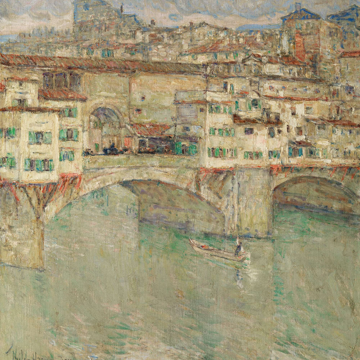 Ponte Vecchio by Childe Hassam