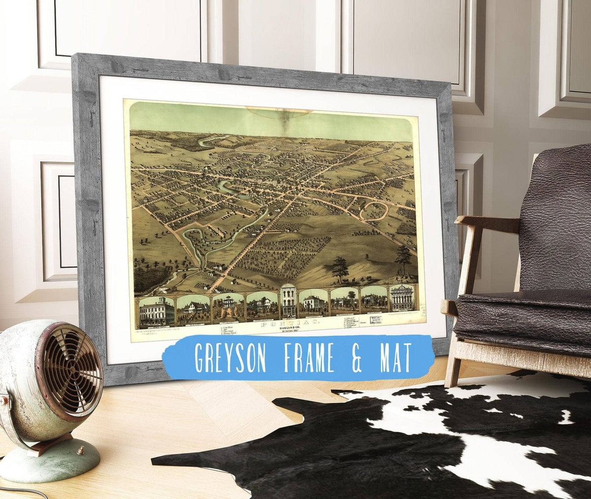 Pontiac Oakland Co Michigan 1867 State of Michigan