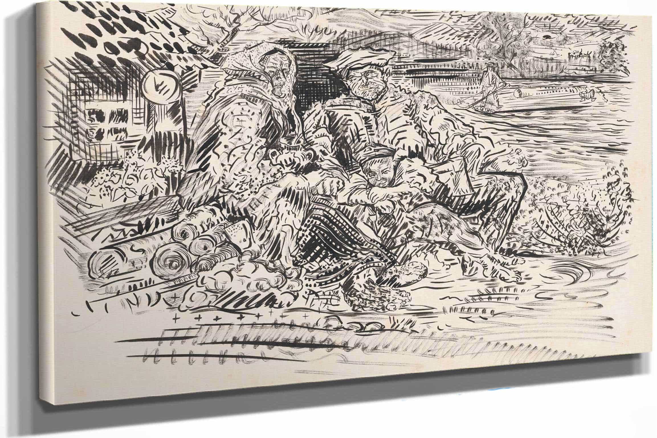 Poor Family by Arnold Peter Weisz Kubincan