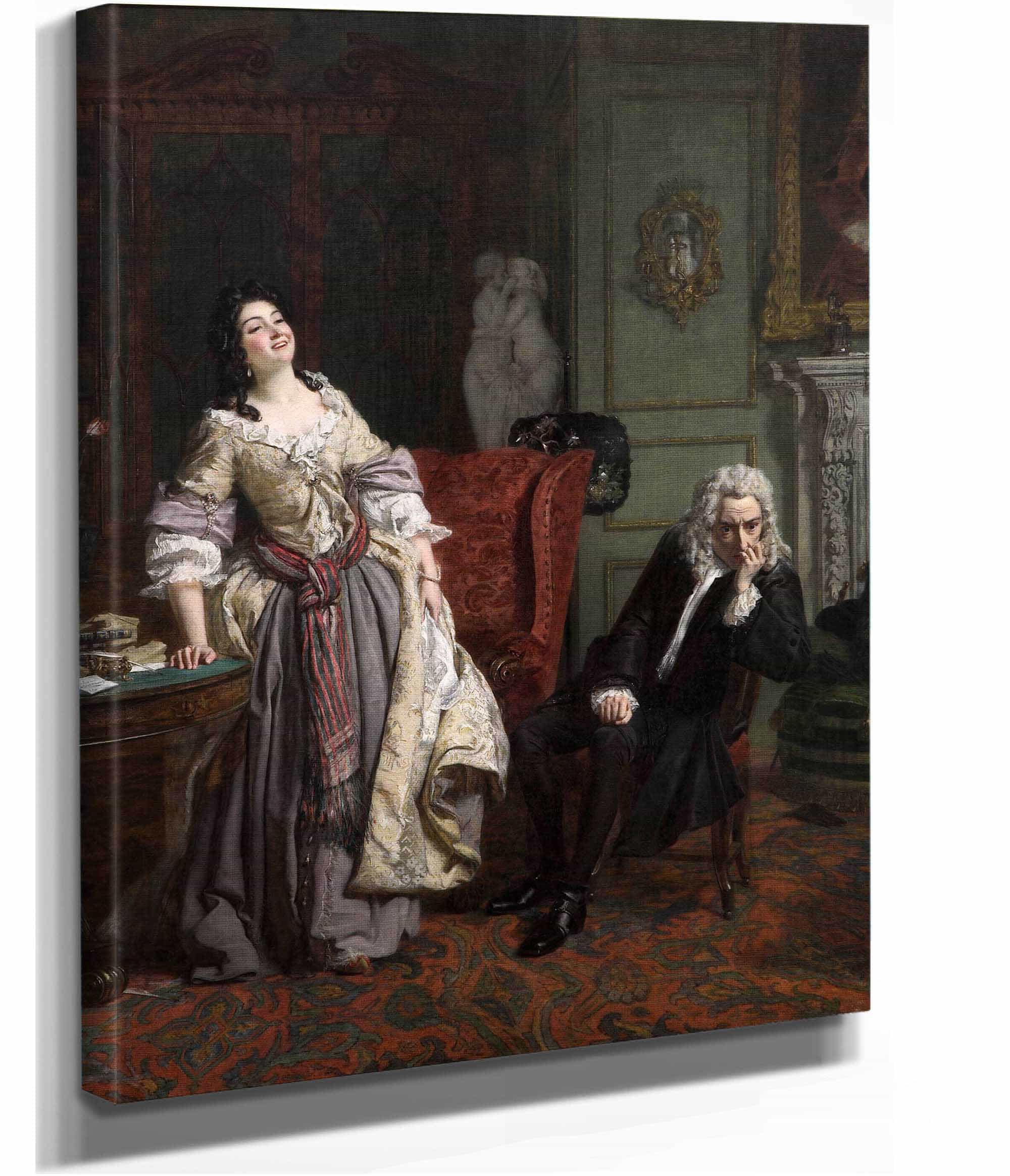 Pope Makes Love To Lady Mary Wortley Montagu by William Powell Frith
