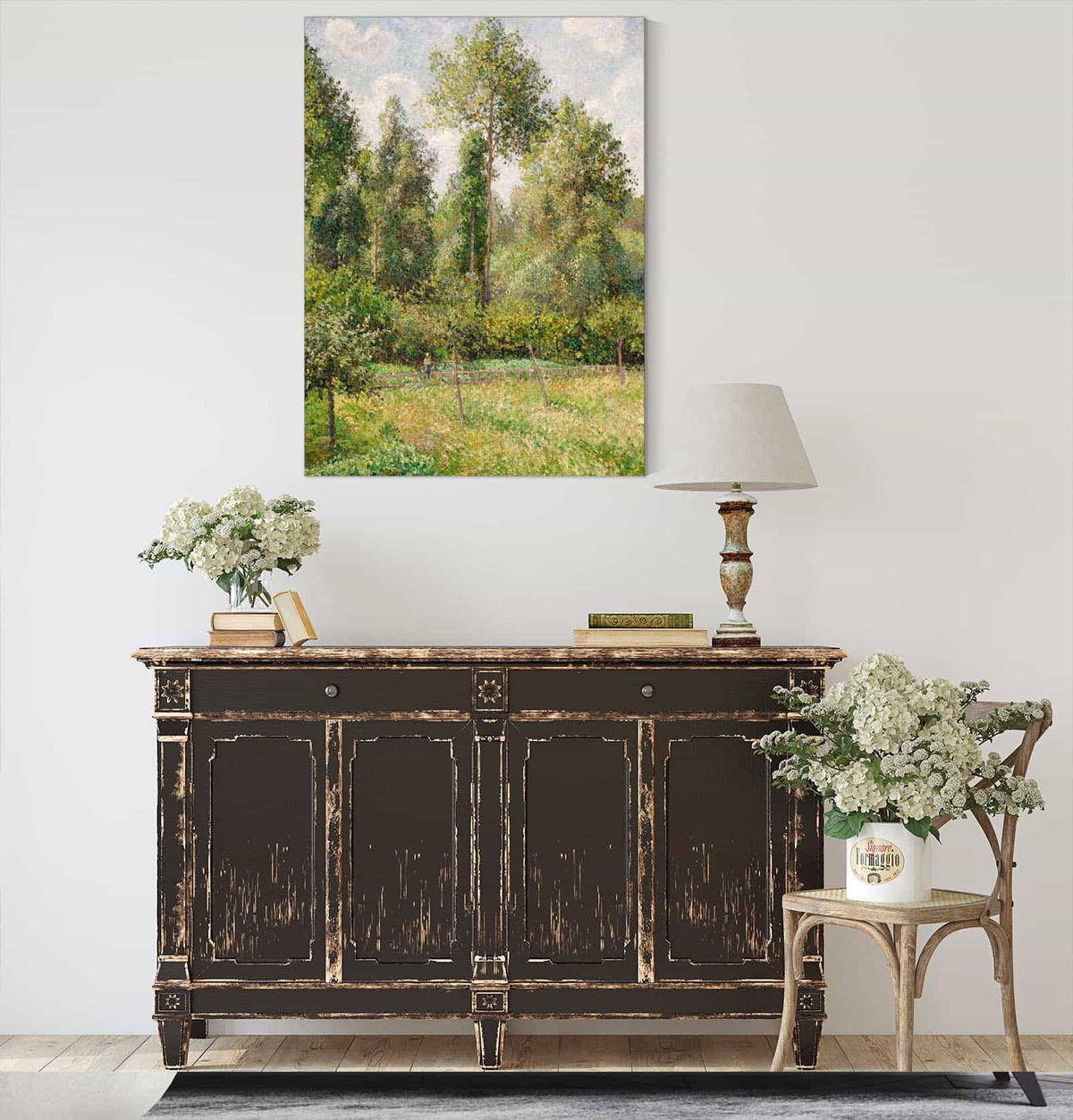 Poplars Eragny by Camille Pissarro