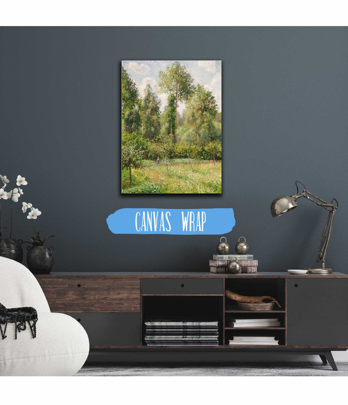 Poplars Eragny by Camille Pissarro