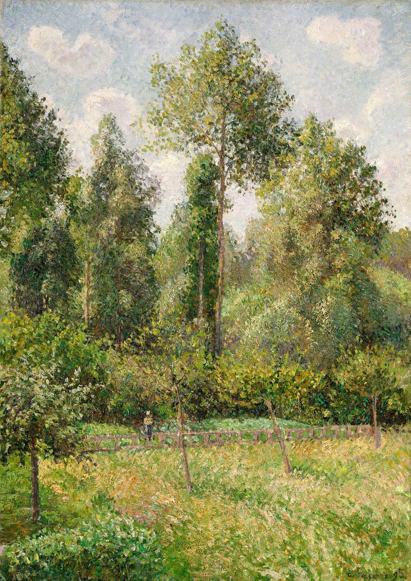 Poplars Eragny by Camille Pissarro