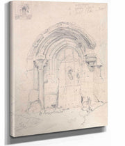 Porch Of The Church Of Stratton Saint Marys Norfolk by John Sell Cotman