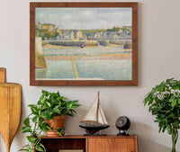 Port En Bessin The Outer Harbor Low Tide by Georges Seurat