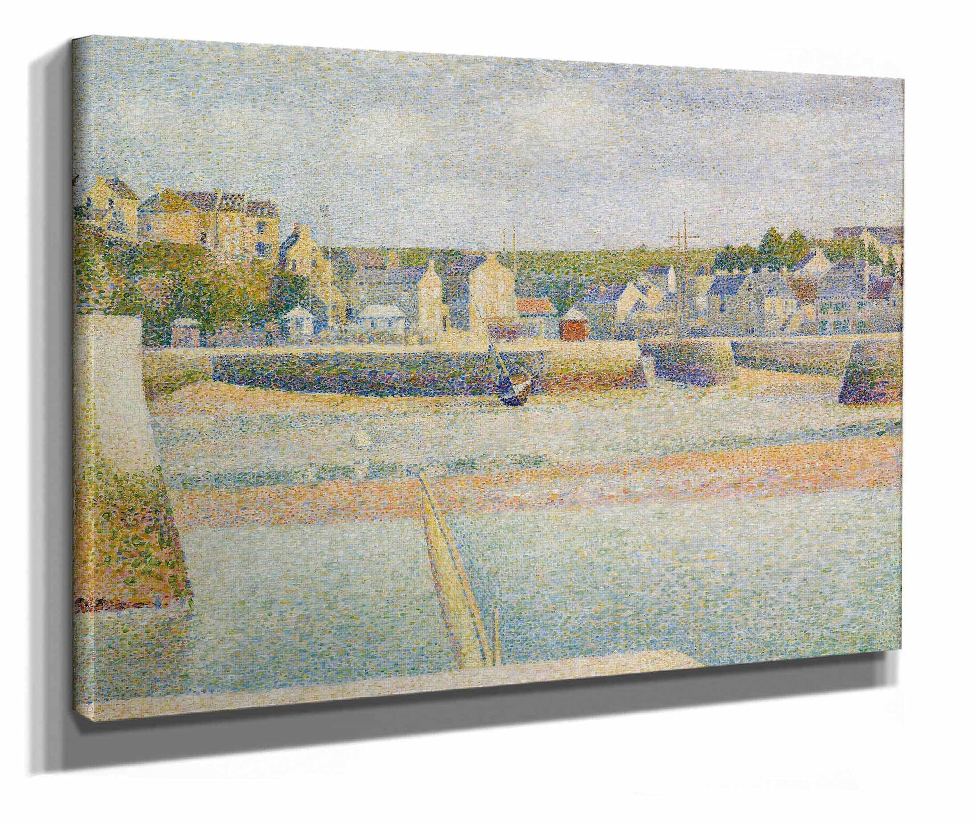 Port En Bessin The Outer Harbor Low Tide by Georges Seurat