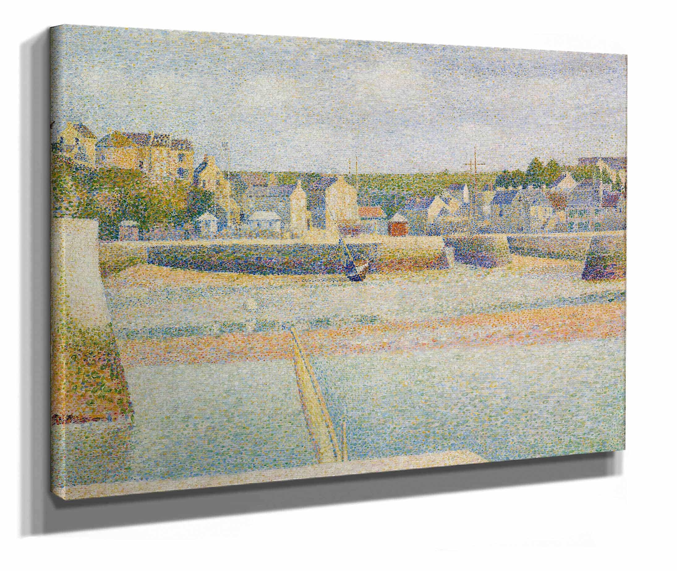 Port En Bessin The Outer Harbor Low Tide by Georges Seurat