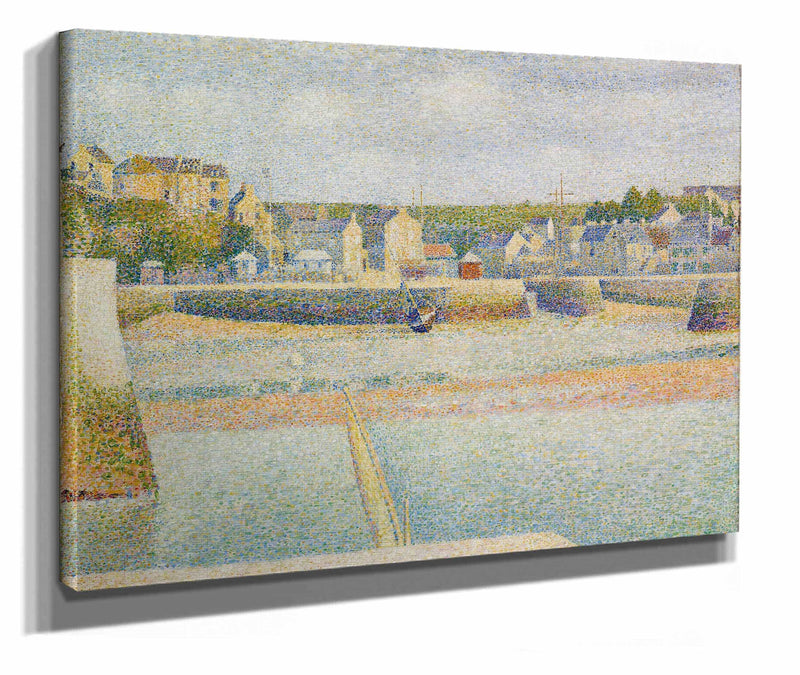 Port En Bessin The Outer Harbor Low Tide by Georges Seurat