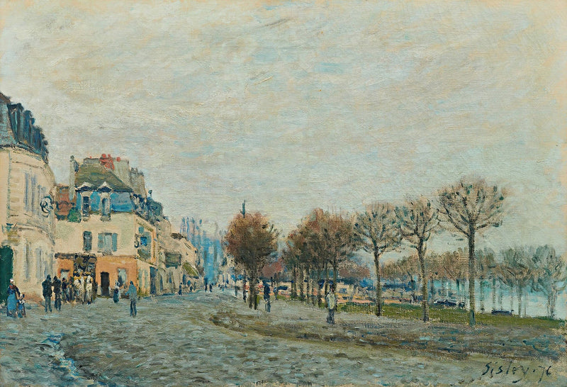 Port Marly Avant Linondation by Alfred Sisley