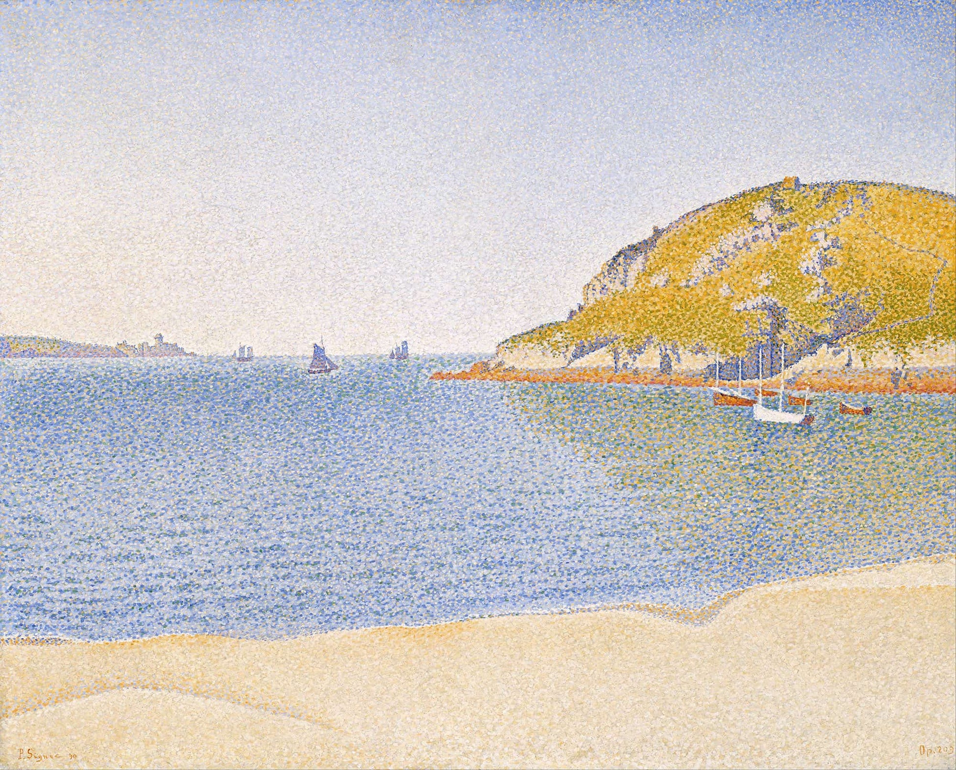 Port Of Saint Cast by Paul Signac