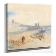 Port With Moored Steamship by Hercules Brabazon Brabazon