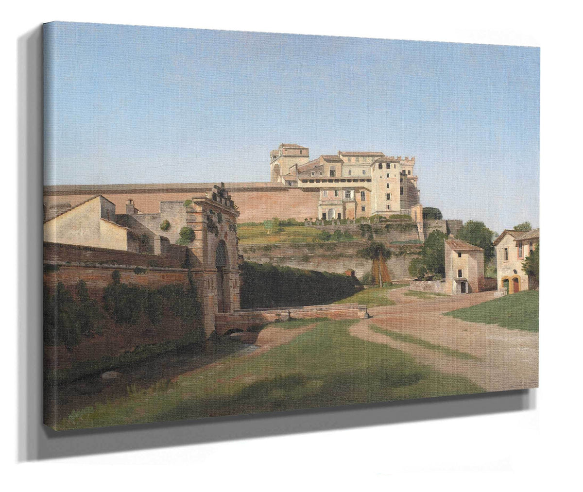 Porta Angelica And Part Of The Vatican by Christoffer Wilhelm Eckersberg