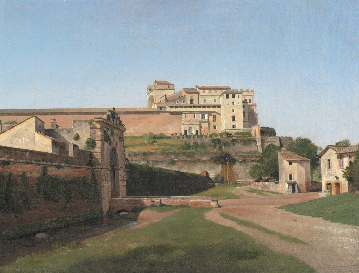 Porta Angelica And Part Of The Vatican by Christoffer Wilhelm Eckersberg