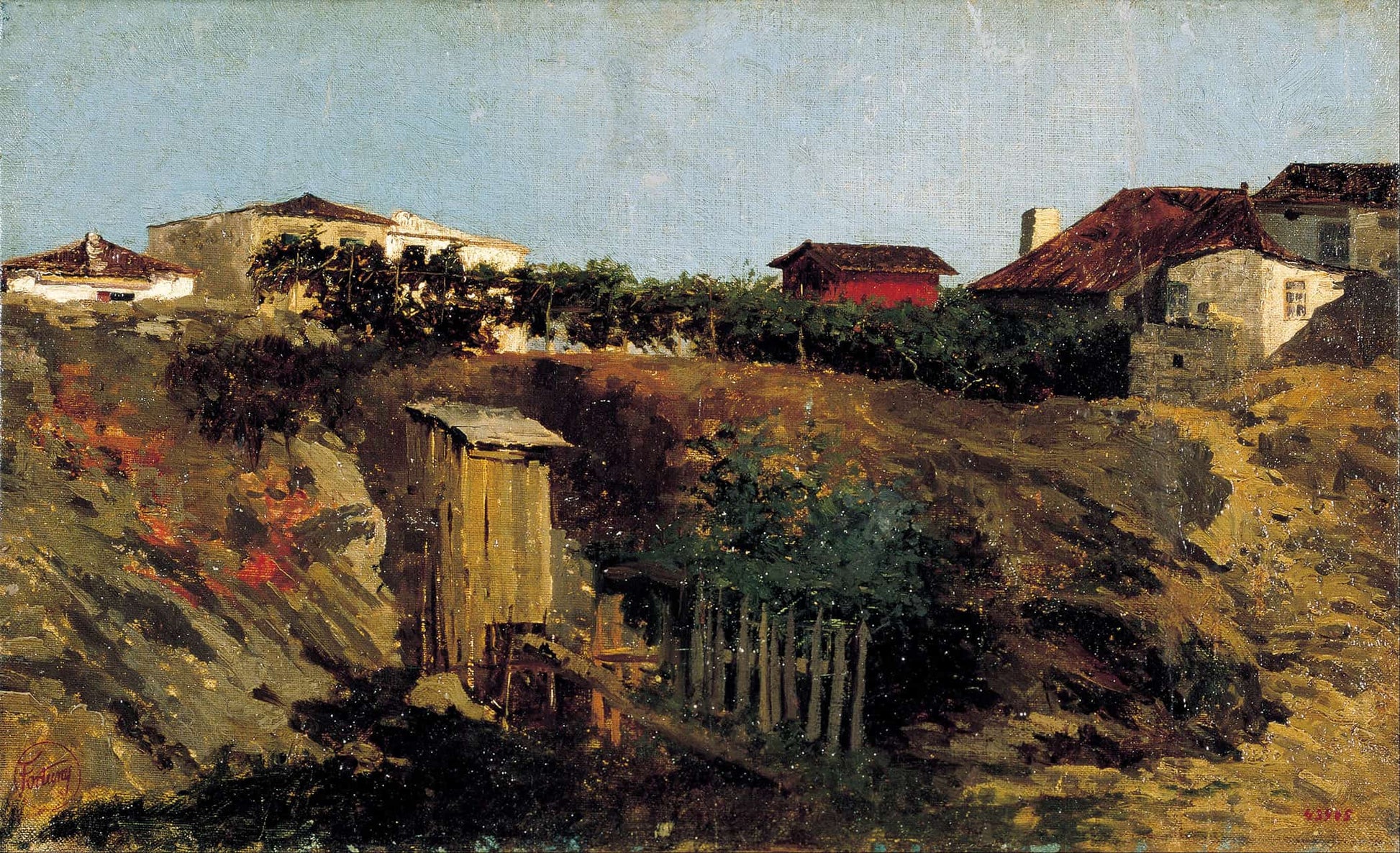 Portici Landscape by Mariano Fortuny Marsal