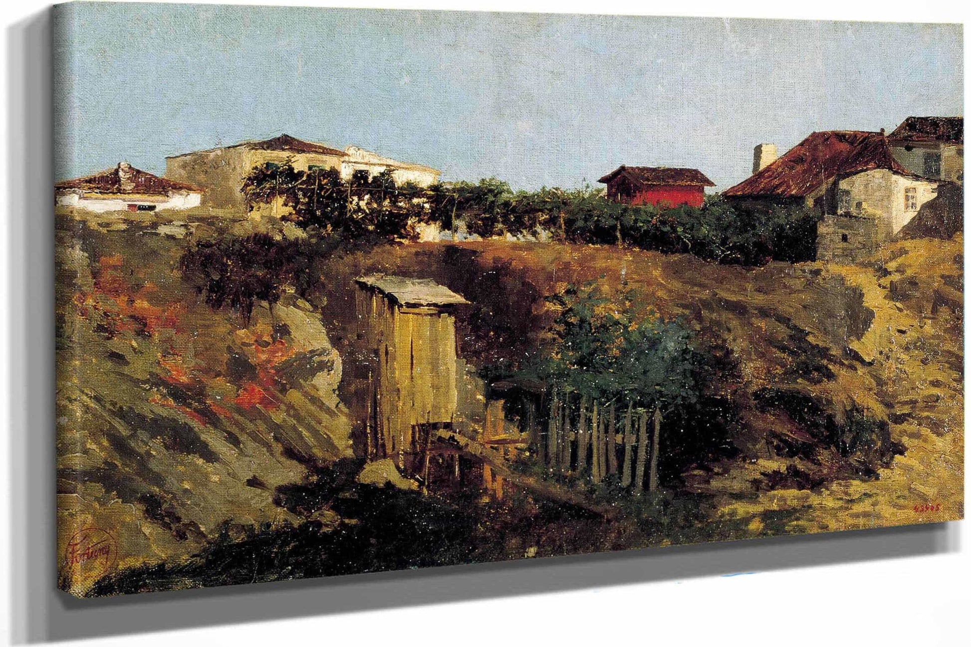 Portici Landscape by Mariano Fortuny Marsal